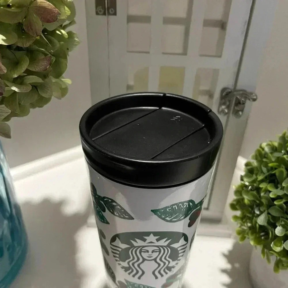 Starbucks 2017 Mistletoe Metal Tumbler 16 oz - Picture 3 of 9